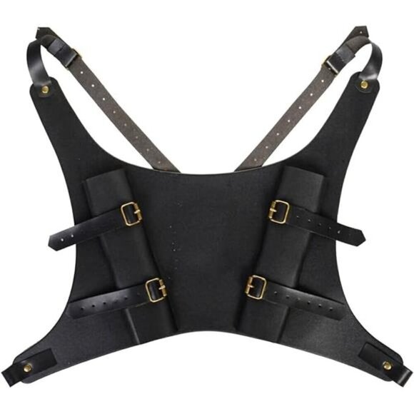 Sword Frog Medieval Faux Leather Back Sheath Holster Vintage Belt Prop Halloween - Picture 7 of 7